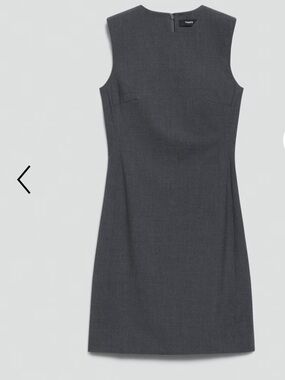 Theory Sleeveless Fitted Dress in Good Wool